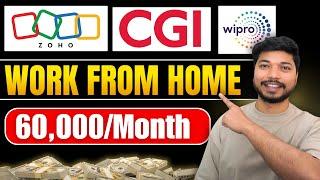 Work From Home Jobs 2025: Zoho, Unifycx, CGI & Wipro off campus Hiring Now – Apply Today