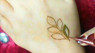 How to Short Arabic henna leaves || beginners henna Tutorial||Different Henna Vines|Mehndi tutorial