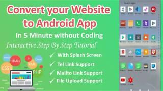 Quick convert website to android app with Android Studio without coding Step by Step tutorial