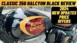 Royal Enfield Classic 350 Halcyon Black Review | 2024 Classic 350 New Updates