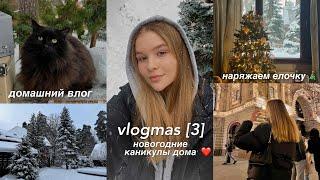 vlogmas [3]: новогодние каникулы // украшение дома к Новому году