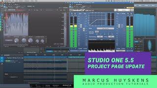 Studio One 5.5 Update - The Project Page (New Features)