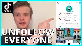 How To Unfollow Everyone On TikTok (NEW WAY 2024)