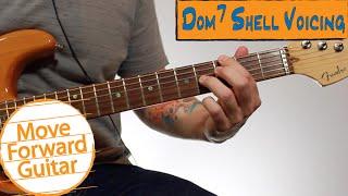 Beginner Jazz Guitar Chords - Dominant 7 Shell Voicing