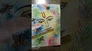 Lord Krishna drawing in watercolour//#youtubeshorts #art #shortvideo #Rup art & craft academy