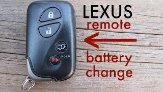 How to ● Lexus Key Fob Remote Keyless Battery Replace HS, ES, GS, LS, IS, GX, CT