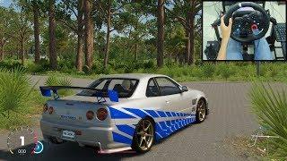 Nissan Skyline R34 GTR - The Crew 2 | Logitech g29 gameplay