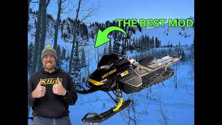 BEST SNOWMOBILE BACKCOUNTRY Skidoo MOD YOU CAN DO! Post forward kit!