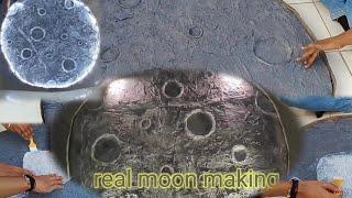 real moon making for ganpati decoration chandrayan-3