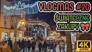 ZakopaneVLOGMAS 20! Dwie galerie handlowe. Świąteczne Krupówki! 4K2024.12.19 ASMR