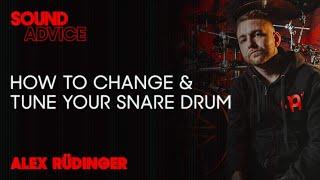 Alex Rudinger Shows How to Change Snare Drum Heads | Sound Advice