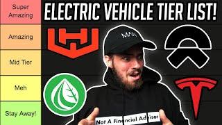 The Ultimate Electric Vehicle Stock Tier List - EV Stocks To Buy Now!