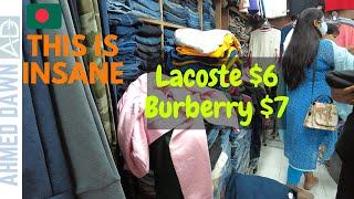 Buying Brand Name Clothes in Dhaka at Dirt Cheap Prices | Bangladesh Garment Factory Export Clothes