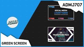 (FREE) 2D Endscreen Template (Green Screen) - After Effects, Sony Vegas, Blender, Android #6