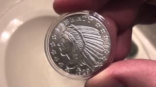 1/4th Ounce .999 Fine Silver Rounds Incuse Indian Design Review