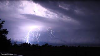 Crazy Lightning and Full Nighttime Thunderstorm with Hail (6/25/2024)