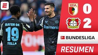 BAYER LEVERKUSEN GANÓ 2-0 vs Augsburg y se ACERCA al BAYERN MUNICH | RESUMEN | Bundesliga