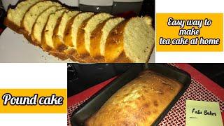 How to make TEA CAKE at home. POUND CAKE EASY RECIPE 