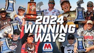 2024 Bassmaster Winner’s Circle (10 tournament champions)