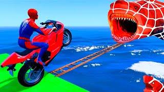 GTA V Epic New Stunt Race For Car Racing Challenge by Trevor and Shark