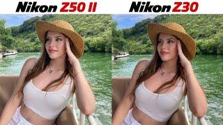 Nikon Z50 II vs Nikon Z30 Camera Test Comparison