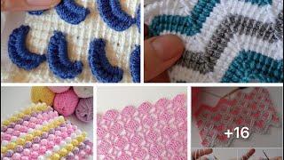 60 patrones de puntos tejidos en la técnica del crochet para tejer ideas para el hogar