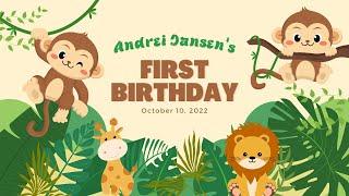 My First Safari Birthday Party | Andrei Jansen