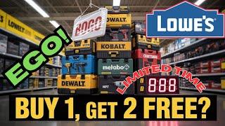 New Lowe’s BOGO Event Is WILD – Save BIG on Tools Like Dewalt, Craftsman, Ego, Kobalt, and Flex!