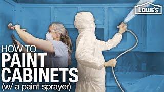 How To Paint Cabinets with a Paint Sprayer