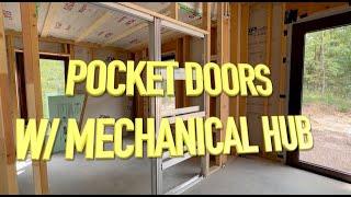 Pocket doors with Mechanical Hub