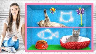 DIY CAT HOUSE  Best Crafts And Gadgets For Your Pets