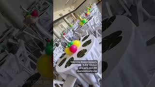 Hawaiian Theme Party Decorations  Aloha Party Setup. #balloon #bdayparty #hawaiian #aloha