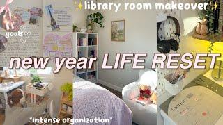 LIFE RESET ROUTINE 2024 ️ room makeover, preparing, decluttering, goals, final life reflections