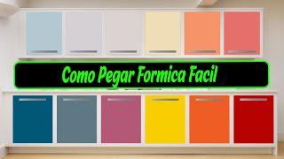 aprende a pegar formica en madera.