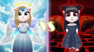 ANGEL ANGELA vS DEVIL ANGELA || new reincarnation || cosplay