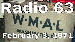 WMAL Radio 63 Washington DC February 3, 1971