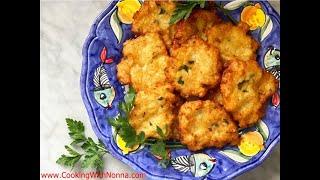 Nonna Eugenia's Cauliflower Patties -  Rossella's Cooking with Nonna