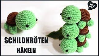 Schildkröte häkeln  | Tiere Häkelanleitung -  Amigurumi DIY by Pfirsichteufel