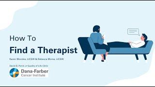 How to Find A Therapist