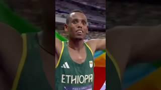 Berihu Aregawi gets the silver for Ethiopia