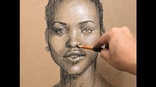 Charcoal Speed Drawing - Lupita Nyong'o