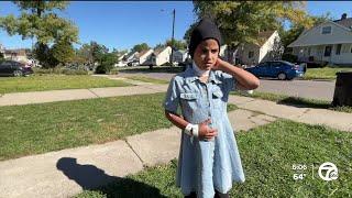 7-year-old girl kicks suspect, breaks free after he attacks her with knife at Detroit park