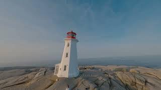 Peggys Cove Lighthouse FPV Nova Scotia Canada