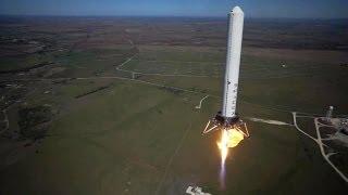 SpaceX - Grasshopper Vertical Takeoff Vertical Landing (VTVL) Reusable Rocket 744m Test [1080p]