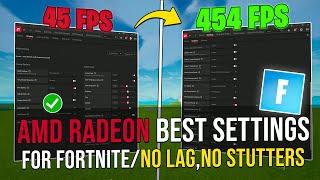 Best AMD Radeon Settings For Fortnite! - (NO FPS DROPS/NO STUTTERS)