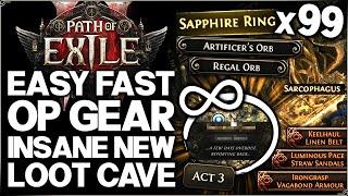 Path of Exile 2 - How to Get POWERFUL Gear FAST & EASY - New INSANE Loot Cave & Best Orb Farm Guide!