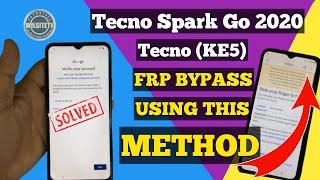 Tecno Spark Go 2020 | Tecno Spark Go 2021 (KE5) FRP BYPASS | WITHOUT PC | NEW METHOD 2024