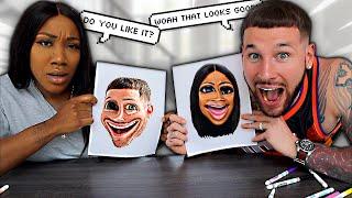 Draw My Wife / Husband Challenge | FamousTubeFamily