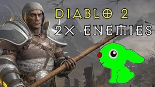 Can The Barbarian Beat Diablo 2 With Double the Monsters? (Hardcore)