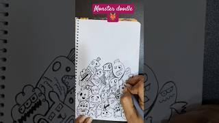 #creativedoodling #easydoodleart #monsterdoodle #creative #arttype #passion #freemind #relaxingtime